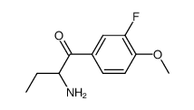 2-Amino-1-(3-fluoro-4-methoxy-phenyl)-butan-1-one Structure