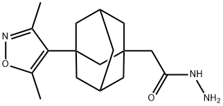 2-[3-(3,5-dimethylisoxazol-4-yl)-1-adamantyl]acetohydrazide Structure