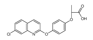 (2R)-2-[4-(7-chloroquinolin-2-yl)oxyphenoxy]propanoic acid结构式