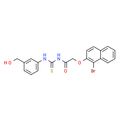 2-[(1-bromo-2-naphthyl)oxy]-N-({[3-(hydroxymethyl)phenyl]amino}carbonothioyl)acetamide picture