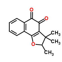 2,3-Dihydro-2,3,3-trimethylnaphtho[1,2-b]furan-4,5-dione Structure