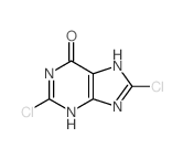 2,8-dichloro-3,5-dihydropurin-6-one structure