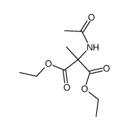 diethyl α-acetamido, α-methylmalonate结构式