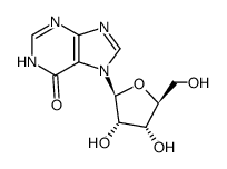 7-β-D-ribofuranosyl-1,7-dihydro-purin-6-one Structure