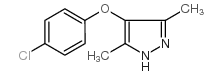 4-(4-氯苯氧基)-3,5-二甲基-1H-吡唑结构式