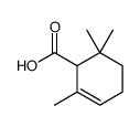 2,6,6-trimethylcyclohex-2-ene-1-carboxylic acid结构式