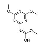 methyl N-(4,6-dimethoxy-1,3,5-triazin-2-yl)carbamate Structure