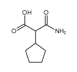 2-cyclopentyl-malonamic acid Structure