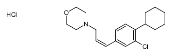 4-[(E)-3-(3-chloro-4-cyclohexylphenyl)prop-2-enyl]morpholine,hydrochloride结构式