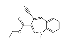 ethyl 4-cyano-1H-1,2-benzodiazepine-3-carboxylate结构式