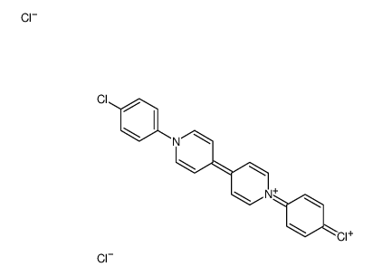 1-(4-chlorophenyl)-4-[1-(4-chlorophenyl)pyridin-1-ium-4-yl]pyridin-1-ium,dichloride结构式