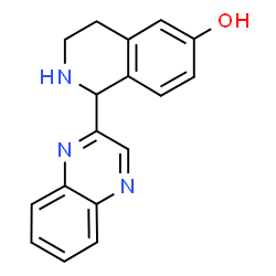 6-Isoquinolinol,1,2,3,4-tetrahydro-1-(2-quinoxalinyl)-(9CI) Structure