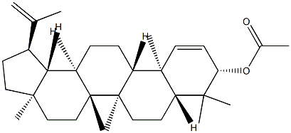 3β-Acetyloxylupa-1,20(29)-diene Structure