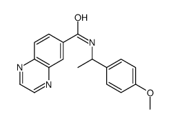 6-Quinoxalinecarboxamide,N-[1-(4-methoxyphenyl)ethyl]-(9CI)结构式