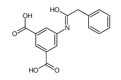 5-[(2-phenylacetyl)amino]benzene-1,3-dicarboxylic acid结构式