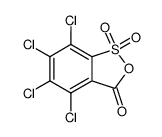 2,3,4,5-tetrachloro-6-sulfo-benzoic acid-anhydride Structure