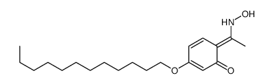 3-dodecoxy-6-[1-(hydroxyamino)ethylidene]cyclohexa-2,4-dien-1-one Structure