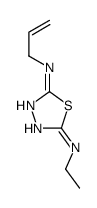 5-N-ethyl-2-N-prop-2-enyl-1,3,4-thiadiazole-2,5-diamine Structure