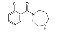 (2-chlorophenyl)-(1,4-diazepan-1-yl)methanone结构式