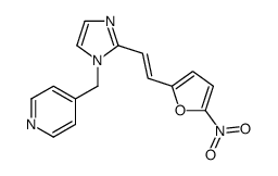 4-[[2-[2-(5-nitrofuran-2-yl)ethenyl]imidazol-1-yl]methyl]pyridine Structure