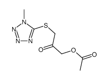 [3-(1-methyltetrazol-5-yl)sulfanyl-2-oxopropyl] acetate Structure