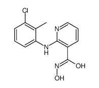 2-(3-chloro-2-methylanilino)-N-hydroxypyridine-3-carboxamide结构式