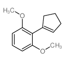 Benzene,2-(1-cyclopenten-1-yl)-1,3-dimethoxy- Structure