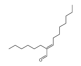 (E)-2-hexyl-3-heptylacrolein Structure