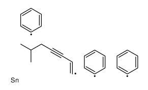 6-methylhept-1-en-3-ynyl(triphenyl)stannane Structure