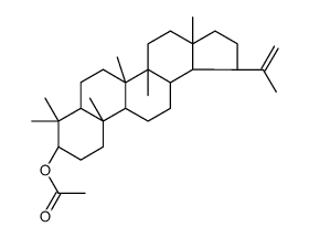 [(1R,3aR,5aR,5bR,7aR,9R,11aR,13aR)-3a,5a,5b,8,8,11a-hexamethyl-1-prop-1-en-2-yl-1,2,3,4,5,6,7,7a,9,10,11,11b,12,13,13a,13b-hexadecahydrocyclopenta[a]chrysen-9-yl] acetate结构式