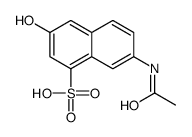 7-acetamido-3-hydroxynaphthalene-1-sulphonic acid结构式