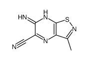 Isothiazolo[4,5-b]pyrazine-5-carbonitrile, 6-amino-3-methyl- (9CI) Structure