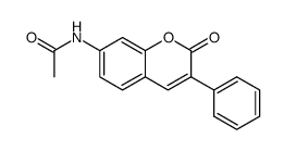 7-acetylamino-3-phenyl-chromen-2-one Structure