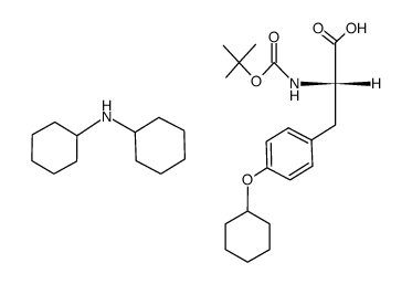 Boc-L-Tyr(cHex)-OH*DCHA结构式