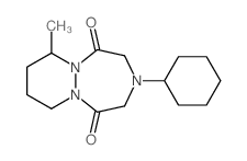 4-cyclohexyl-11-methyl-1,4,7-triazabicyclo[5.4.0]undecane-2,6-dione结构式