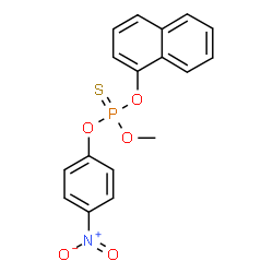 methyl-1-naphthyl-4-nitrophenyl phosphorothionate Structure