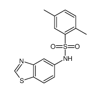 N-(benzo[d]thiazol-5-yl)-2,5-dimethylbenzenesulfonamide结构式