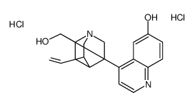 4-[(5-ethenyl-1-azabicyclo[2.2.2]octan-2-yl)-hydroxymethyl]quinolin-6-ol,dihydrochloride Structure