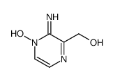 Pyrazinemethanol, 3-amino-, 4-oxide (9CI) Structure