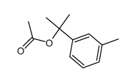 1-methyl-1-(m-tolyl)ethyl acetate Structure