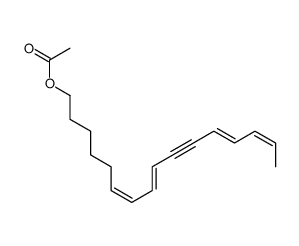 [(6E,8E,12E,14E)-hexadeca-6,8,12,14-tetraen-10-ynyl] acetate结构式