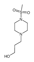 1-(3-hydroxy-propyl)-4-methanesulfonyl-piperazine结构式