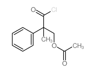 (3-chloro-2-methyl-3-oxo-2-phenyl-propyl) acetate structure