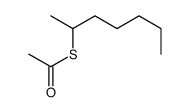 S-heptan-2-yl ethanethioate Structure