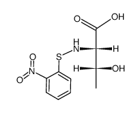 N-[(o-nitrophenyl)thio]-L-threonine structure