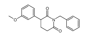 N-benzyl-2-(3-methoxyphenyl)glutarimide Structure