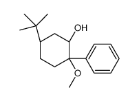 (1S,2S,5S)-5-tert-butyl-2-methoxy-2-phenylcyclohexan-1-ol结构式