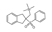 trimethyl((2-(phenylsulfonyl)-2,3-dihydro-1H-inden-2-yl)methyl)silane结构式