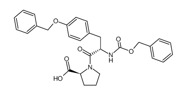 Z-Tyr(OBzl)-Pro-OH Structure