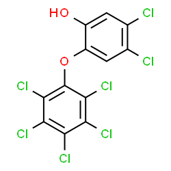 4,5-dichloro-2-(2,3,4,5,6-pentachlorophenoxy)phenol structure